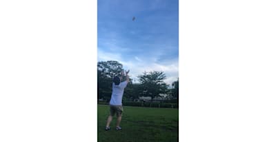 筆者も久々に挑戦しました記録は2.5mで、まだまだ。一度手から落としてからはビビって記録が延びなくなりました(笑)。