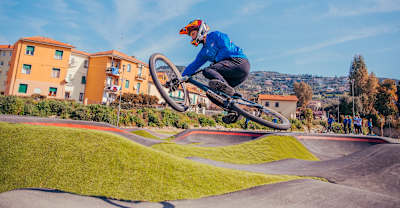 I ragazzi della nazionale italiana sulla pump track di Imperia
