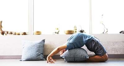 Watching TV? Stretch it out as much as you can.