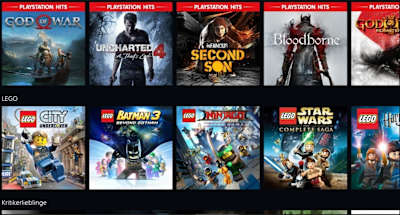 Die PS Now PC-App. Hier sind die Spiele in verschiedene Kategorien unterteilt. Dank guter Übersicht findet ihr so schnell das nächste Spiel