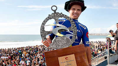 Julian Wilson celebrates his win