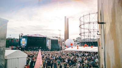 Vue aérienne du Flow Festival Vue aérienne du Flow Festival