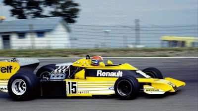 Jean-Pierre Jabouille dans sa RS01