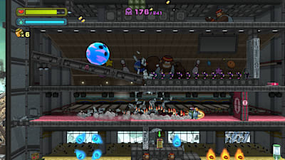 An example of Angry Birds-inspired chaos & physics