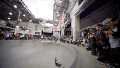 Shreddin' and edgin' at the Vans Pool Party.