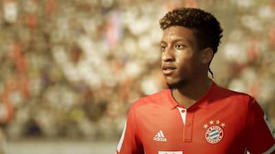 A screenshot of Kingsley Coman in FIFA 17
