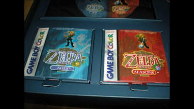 Une image de l'édition spéciale du jeu vidéo Gameboy Color Zelda Oracle of Ages & Seasons.