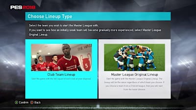 Master League lineup is tougher