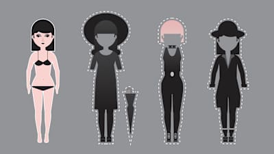 The hipster goth look took off towards the end of the first decade of the 21st century. A sleek, cool but dark look without all the faff of backcombing and khol make-up.