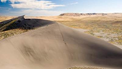 Bruneau Dunes State Park has 400ft dunes that rival the Sahara.