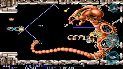 名作シューティングゲームとしても名高い『R-TYPE』。写真はスマホ版。