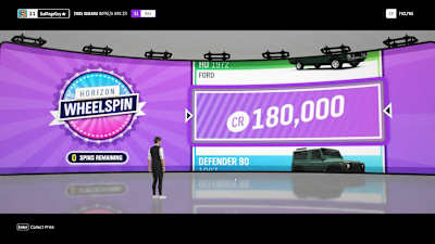 Check for Wheelspins and cash rewards once levelling up