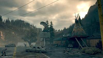 A screenshot of a fight in Days Gone.