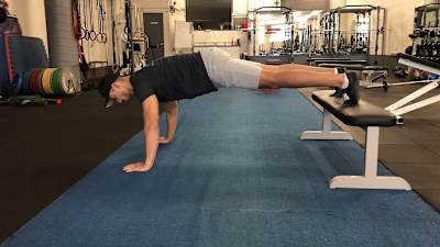 Decline push-ups make life harder.