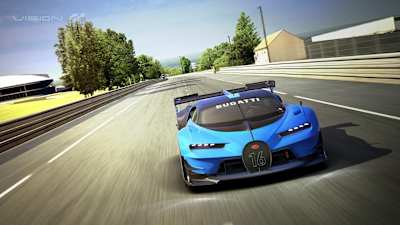 Lässt in Le Mans seine Muskeln spielen: Der Bugatti Vision GT