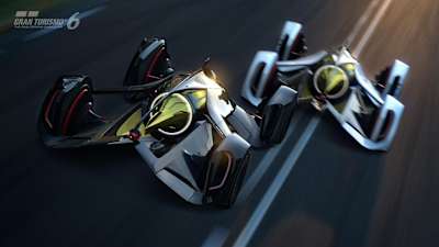 Der Chevrolet Chaparral 2X Vision Gran Turismo. Diesen futuristischen Rennwagen fahrt ihr fast im Liegen