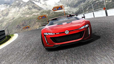 Der Volkswagen GTI Roadster Vision Gran Turismo markiert einen der stärksten Sportwagen im Spiel