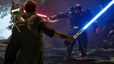 Cal im Duell mit einer Wache. In Star Wars Jedi: Fallen Order schlüpft ihr in die Haut des Jedi Cal Kestis, der es mit dem Imperium aufnimmt