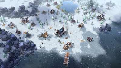 Unsere Wikinger-Siedlung wächst und gedeiht. Im Aufbau-Strategiespiel Northgard müsst ihr etlichen Gefahren trotzdem, darunter auch eisige Winter