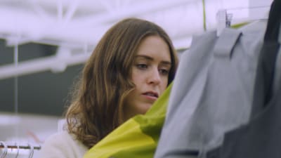 Tatum Monod touring the Vancouver Arc'teryx facilities