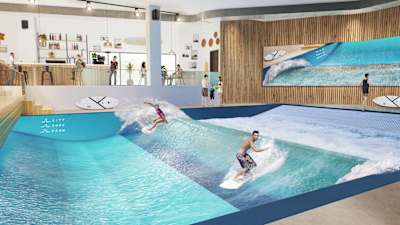 Grâce à une nouvelle technologie, les fondateurs du City Surf Park de Lyon promettent la plus grande vague de surf indoor modulable quasi instantanément.