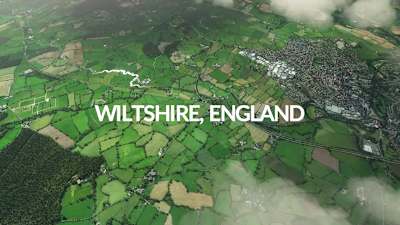 Wiltshire, UK in Microsoft Flight Simulator