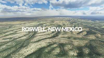 Roswell, New Mexico in Microsoft Flight Simulator