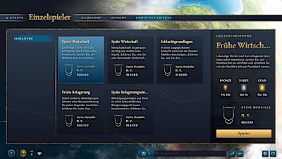 Screenshot aus Age of Empires 4 zeigt den Spielmodus Kunst des Krieges, den Einsteiger als erstes abschließen sollten.