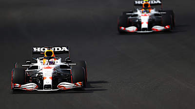 Two White Bulls On Track