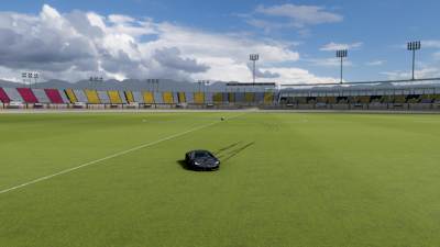 Una captura de pantalla de Forza Horizon 5 muestra el Estadio Horizon.