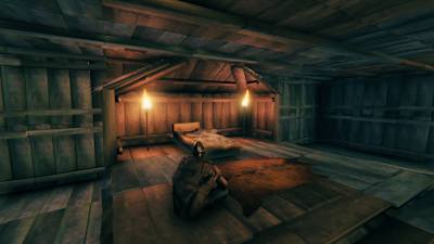 Yatağı kullanabilmek için üstünde çatı, yakınında ateş olması gerekiyor.