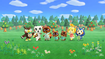 Bohaterowie gry Animal Crossing: New Horizons na Nintendo Switch