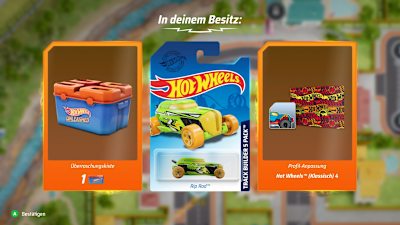 Screenshot aus Hot Wheels Unleashed zeigt freigeschaltete Belohnungen