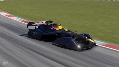 Screenshot des Red Bull X2014 in Gran Turismo 7. In unserem Gran Turismo 7 Guide liefern wir euch hilfreiche Tipps und Tricks für den Racer.