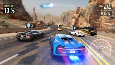 Screenshot from Need for Speed: No Limits shows a race