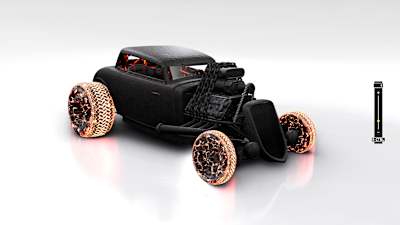 Screenshot aus The Crew Motorfest zeigt den Proto HuP One Burning Wheels Edition Dragster.