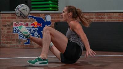 Melody Donchet performing at the Red Bull Street Style World Final in Mauguio, France on November 14, 2020.
