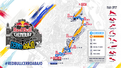Red Bull Cerro Abajo Genova - Mappa