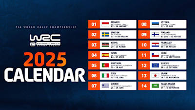 WRC Calendar 2025
