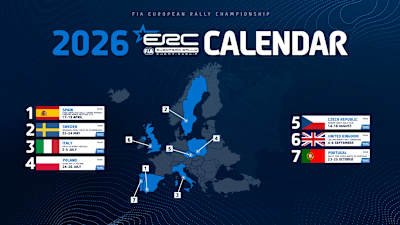 The 2026 ERC season will be contested over seven rounds