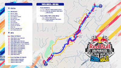 Mapa pista Red Bull Valparaíso Cerro Abajo 2026