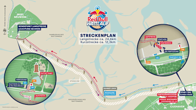 Red Bull Wattlauf: Streckenplan