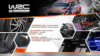 WRC car accessories range sold through the Impex partnership