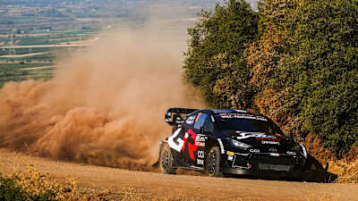 Cycling legend Sir Mark Cavendish shifts gears with WRC in Greece