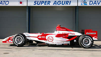 The Super Aguri SA07 Formula One car