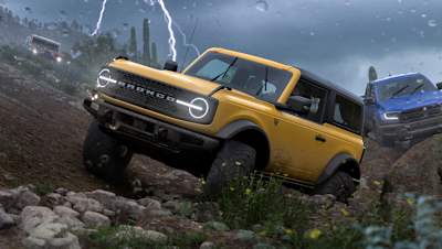 Una captura de pantalla de Forza Horizon 5 muestra el Ford Bronco de 2021. 