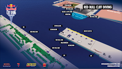 Oversigtskort - Red Bull Cliff Diving 2026 København 