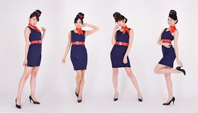 空のレースクイーンとして大会に華を添えるAIR RACE QUEENS by ROBERUTA