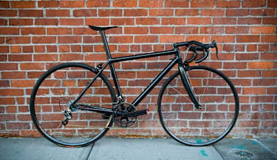 A side view of the world's lightest road bike