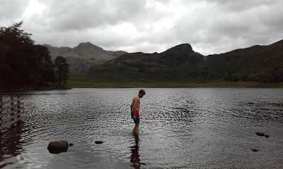 Writer Joe Minihane takes a dip in Blea Tarn